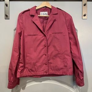 Vintage Gentry raspberry pink members only style lightweight jacket. GUC!